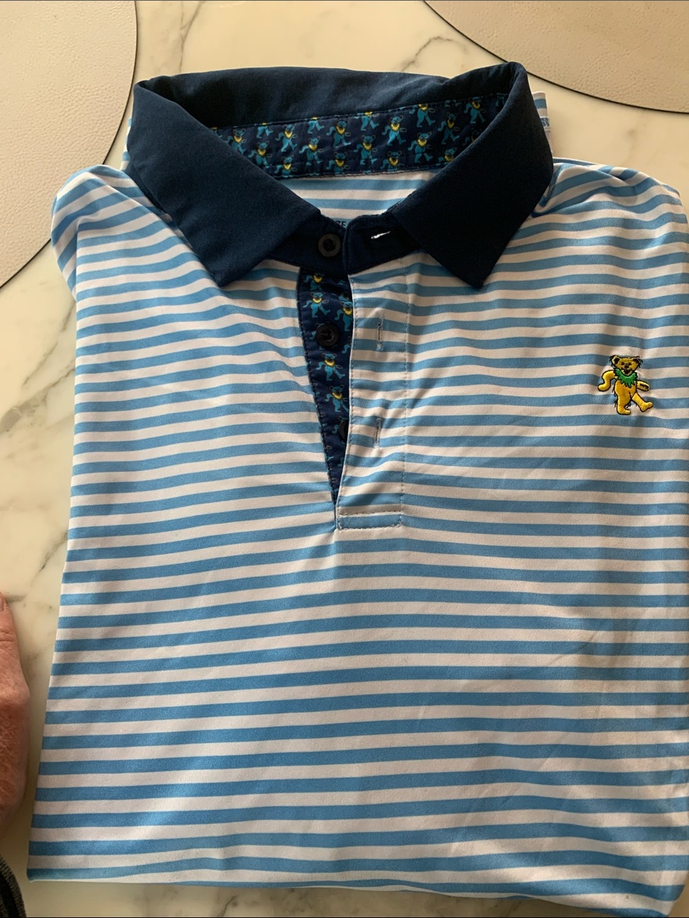 Grateful Dead Sec119 Dancing Beat golf shirt